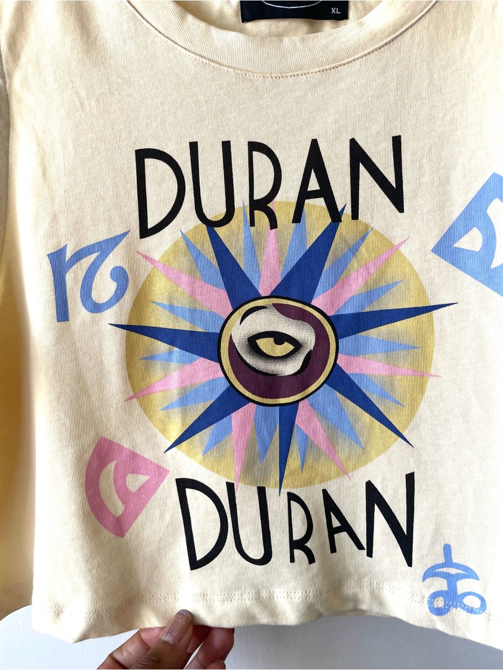 Cider Pale Yellow Duran Graphic Crop Tank - Picture 3 of 5